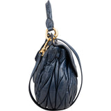 Miu Miu Vitello Quilted Leather Small City Handbag