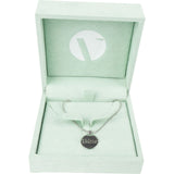 Christian Dior Silver Tone Emblem Pendant Necklace