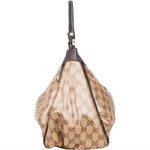 [🔄️B13 / F12] Gucci Monogram Crystal GG Canvas Abbey D-Ring Hobo Shoulder Bag - vintageandkickz