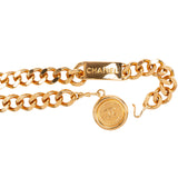 Chanel Gold Tone CC Medallion Lariat Belly Chain Bauchkette Belt