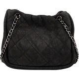 Chanel Suede 2.55 Sherling Accordion Flap Shoulder Bag