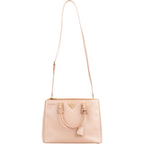 Prada Pink Saffiano Leather Galleria Handbag