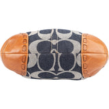 Coach Monogram Signature Denim and Leather Ergo Shoulder Bag