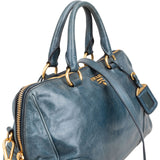 Prada Vitello Lux Leather Bauletto Handbag