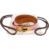 Hermès Sakura Alligator Leather Kelly Double Tour Bracelet