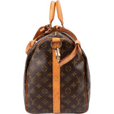 Louis Vuitton Monogram Canvas Keepall 50 Bandoulière Travel Bag