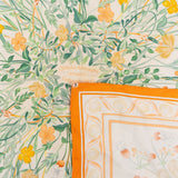 Hermès Twill Oeillets Sauvages Silk 90 Scarf Tuch