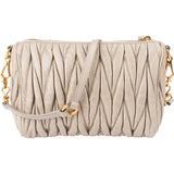 Miu Miu Matelassé Nappa Leather Padlock Shoulder Bag