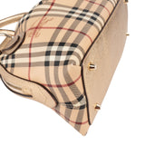 Burberry Haymarket Check Framed Bowling Handbag