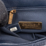 Chanel 19 Quilted Navy Lambskin Single Flap Crossbody Bag