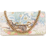 Gucci Tiger Print Horsebit 1955 Chain Wallet on Chain Crossbody Bag