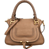 Chloé Grained Calfskin Marcie Saddle Shoulder Bag