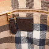 Burberry Pebbled Leather Baynard Tote Handbag
