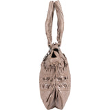 Salvatore Ferragamo Pleated Leather Gancini Flap Bag Handbag