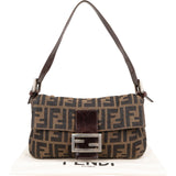 Fendi Monogram FF Zucca Baguette Shoulder Bag
