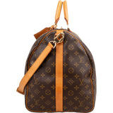 Louis Vuitton Monogram Canvas Keepall 55 Bandoulière Travel Bag