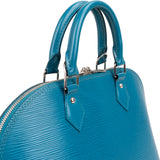 Louis Vuitton Blue Epi Leather Alma PM Handbag