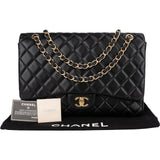 Chanel Quilted Lambskin Maxi Single Flap Crossbody Bag