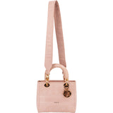 Christian Dior Pink Cotton Lady D-Lite Handbag