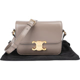 Celine Grey Shiny Calfskin Teen Triomphe Crossbody Bag