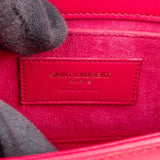 Yves Saint Laurent Pink Calfskin Box Leather Small Solferino Crossbody Bag