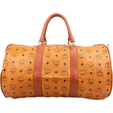 MCM Monogram Visetos Boston 50 Travel Bag