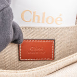 Chloé Canvas Mini Woody Tote Crossbody Handbag