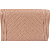 Chanel Quilted Caviar Leather Chevron Small Boy Flap Wallet