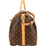 Louis Vuitton Monogram Canvas Keepall 55 Bandoulière Travel Bag