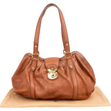 Louis Vuitton Brown Mahina Leather Lunar PM Shoulder Bag