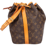 Louis Vuitton Monogram Canvas Sac Noé Petit Shoulder Bag