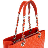 Chanel Quilted Caviar Leather Grand Shopping Tote CC Shoulder Bag