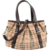 Burberry Haymarket Check Laced Lowry Northfield Shoulder Bag