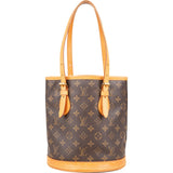Louis Vuitton Monogram Canvas Bucket PM Shoulder Bag
