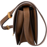 Celine Brown Calfskin Small Classic Box Crossbody Bag