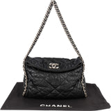 Chanel Quilted Calfskin Bubble Jumbo Single Flap Shoulder Bag