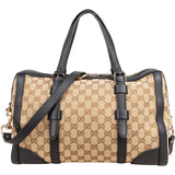 Gucci Monogram GG Canvas Boston Handbag