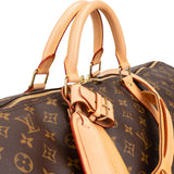 Louis Vuitton Monogram Canvas Keepall 60 Bandoulière Travel Bag