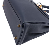 Hermès Blue Nuit Togo Leather Gold Kelly 32 Sellier Handbag