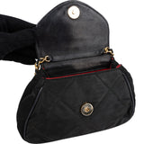 Chanel Quilted Jersey Single Flap Pouch Accessoires Shoulder Bag