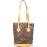 Louis Vuitton Monogram Canvas Bucket PM Shoulder Bag