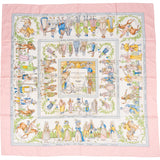 Hermès Costumes Civils Actuels Silk Carre 90 Scarf Tuch