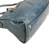 Miu Miu Vitello Shine Bowler Satchel Handbag