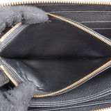 Louis Vuitton Noir Monogram Empreinte Leather Zippy Wallet