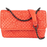 Bottega Veneta Nappa Leather Butterfly Embroidered Olimpia Crossbody Bag