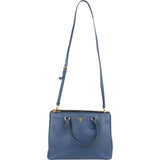 Prada Blue Saffiano Leather Galleria Handbag - vintageandkickz