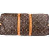 Louis Vuitton Monogram Canvas Keepall 55 Bandoulière Travel Bag