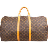 Louis Vuitton Monogram Canvas Keepall 55 Bandoulière Travel Bag