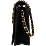 Chanel Noir Boxcalf CC Single Flap Shoulder Bag