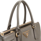 Prada Green Saffiano Leather Galleria Handbag